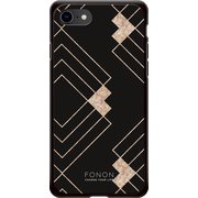 GCN-GP06-A-BK [GLASS PRINT iPhone 8/7 GEOMETRIC PATTERN Stiff BK]