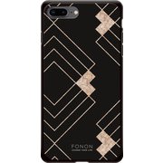 GCN-GP06-B-BK [GLASS PRINT iPhone 8 Plus/7 Plus GEOMETRIC PATTERN Stiff BK]
