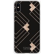 GCN-GP06-C-TL [GLASS PRINT iPhone XS/X GEOMETRIC PATTERN Stiff TL]
