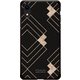 GCN-GP06-D-BK [GLASS PRINT iPhone XR GEOMETRIC PATTERN Stiff BK]