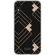 GCN-GP06-D-TL [GLASS PRINT iPhone XR GEOMETRIC PATTERN Stiff TL]