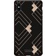 GCN-GP06-E-BK [GLASS PRINT iPhone XS Max GEOMETRIC PATTERN Stiff BK]