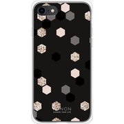 GCN-GP07-A-TL [GLASS PRINT iPhone 8/7 GEOMETRIC PATTERN Buzz TL]