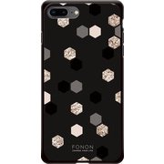 GCN-GP07-B-BK [GLASS PRINT iPhone 8 Plus/7 Plus GEOMETRIC PATTERN Buzz BK]