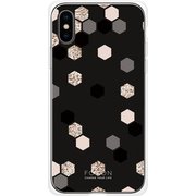 GCN-GP07-C-TL [GLASS PRINT iPhone XS/X GEOMETRIC PATTERN Buzz TL]