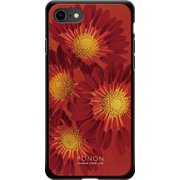 GCN-FR01-A-BK [GLASS PRINT iPhone 8/7 FLORAL Aflican Daisy BK]