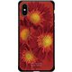 GCN-FR01-C-BK [GLASS PRINT iPhone XS/X FLORAL Aflican Daisy BK]