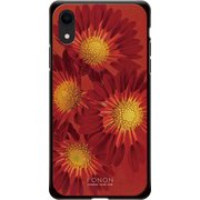 GCN-FR01-D-BK [GLASS PRINT iPhone XR FLORAL Aflican Daisy BK]