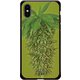 GCN-FR02-C-BK [GLASS PRINT iPhone XS/X FLORAL Grow Ripe BK]