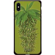 GCN-FR02-E-BK [GLASS PRINT iPhone XS Max FLORAL Grow Ripe BK]