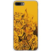 GCN-FR03-B-TL [GLASS PRINT iPhone 8 Plus/7 Plus FLORAL Yellow Rose TL]