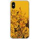 GCN-FR03-C-TL [GLASS PRINT iPhone XS/X FLORAL Yellow Rose TL]
