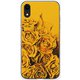 GCN-FR03-D-TL [GLASS PRINT iPhone XR FLORAL Yellow Rose TL]
