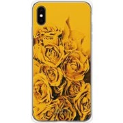 GCN-FR03-E-TL [GLASS PRINT iPhone XS Max FLORAL Yellow Rose TL]