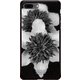 GCN-FR04-B-BK [GLASS PRINT iPhone 8 Plus/7 Plus FLORAL Mono FLORAL BK]