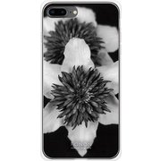 GCN-FR04-B-TL [GLASS PRINT iPhone 8 Plus/7 Plus FLORAL Mono FLORAL TL]