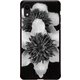 GCN-FR04-D-BK [GLASS PRINT iPhone XR FLORAL Mono FLORAL BK]