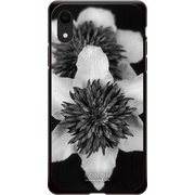 GCN-FR04-D-BK [GLASS PRINT iPhone XR FLORAL Mono FLORAL BK]