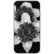 GCN-FR04-D-TL [GLASS PRINT iPhone XR FLORAL Mono FLORAL TL]