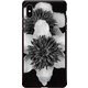 GCN-FR04-E-BK [GLASS PRINT iPhone XS Max FLORAL Mono FLORAL BK]