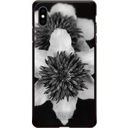 GCN-FR04-E-BK [GLASS PRINT iPhone XS Max FLORAL Mono FLORAL BK]