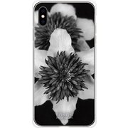 GCN-FR04-E-TL [GLASS PRINT iPhone XS Max FLORAL Mono FLORAL TL]