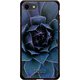 GCN-FR05-A-BK [GLASS PRINT iPhone 8/7 FLORAL Blue Bloom BK]
