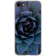 GCN-FR05-A-TL [GLASS PRINT iPhone 8/7 FLORAL Blue Bloom TL]