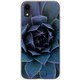 GCN-FR05-D-TL [GLASS PRINT iPhone XR FLORAL Blue Bloom TL]