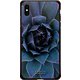GCN-FR05-E-BK [GLASS PRINT iPhone XS Max FLORAL Blue Bloom BK]