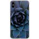 GCN-FR05-E-TL [GLASS PRINT iPhone XS Max FLORAL Blue Bloom TL]
