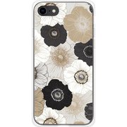 GCN-FP01-A-TL [GLASS PRINT iPhone 8/7 FLORAL PATTERN Anemone TL]