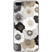 GCN-FP01-B-TL [GLASS PRINT iPhone 8 Plus/7 Plus FLORAL PATTERN Anemone TL]