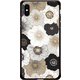 GCN-FP01-E-BK [GLASS PRINT iPhone XS Max FLORAL PATTERN Anemone BK]