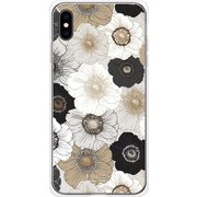 GCN-FP01-E-TL [GLASS PRINT iPhone XS Max FLORAL PATTERN Anemone TL]