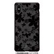 GCN-FP02-C-BK [GLASS PRINT iPhone XS/X FLORAL PATTERN Azalea Nigt Black BK]