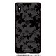 GCN-FP02-E-BK [GLASS PRINT iPhone XS Max FLORAL PATTERN Azalea Nigt Black BK]