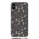 GCN-FP09-C-BK [GLASS PRINT iPhone XS/X FLORAL PATTERN Rondo Dawn Gray BK]