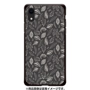GCN-FP09-D-BK [GLASS PRINT iPhone XR FLORAL PATTERN Rondo Dawn Gray BK]