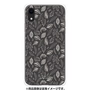 GCN-FP09-D-TL [GLASS PRINT iPhone XR FLORAL PATTERN Rondo Dawn Gray TL]
