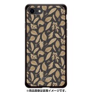 GCN-FP10-A-BK [GLASS PRINT iPhone 8/7 FLORAL PATTERN Rondo Caramel Black BK]