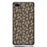 GCN-FP10-B-BK [GLASS PRINT iPhone 8 Plus/7 Plus FLORAL PATTERN Rondo Caramel Black BK]