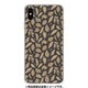 GCN-FP10-E-TL [GLASS PRINT iPhone XS Max FLORAL PATTERN Rondo Caramel Black TL]
