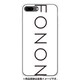 GCN-TS01-B-TL [GLASS PRINT iPhone 8 Plus/7 Plus TYPO SERIES FONON White TL]