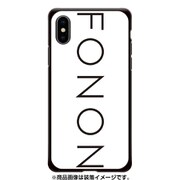 GCN-TS01-C-BK [GLASS PRINT iPhone XS/X TYPO SERIES FONON White BK]
