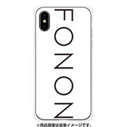 GCN-TS01-C-TL [GLASS PRINT iPhone XS/X TYPO SERIES FONON White TL]