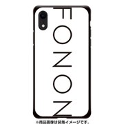 GCN-TS01-D-BK [GLASS PRINT iPhone XR TYPO SERIES FONON White BK]