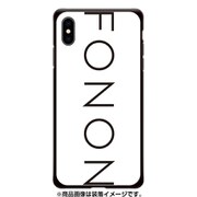 GCN-TS01-E-BK [GLASS PRINT iPhone XS Max TYPO SERIES FONON White BK]