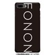 GCN-TS02-B-BK [GLASS PRINT iPhone 8 Plus/7 Plus TYPO SERIES FONON Black BK]