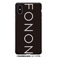 GCN-TS02-C-BK [GLASS PRINT iPhone XS/X TYPO SERIES FONON Black BK]